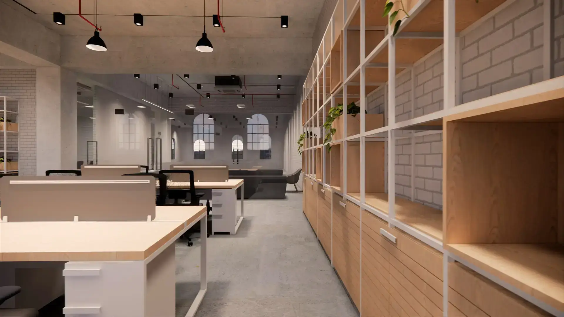 3D office design interior